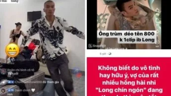 Long 9 ngón cho vợ lộ hàng để câu view